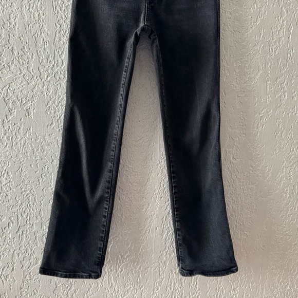 Agolde 90s Pinch Jeans Pant High Straight Black Denim Dark Classic Minimalist 25 - Picture 8 of 14